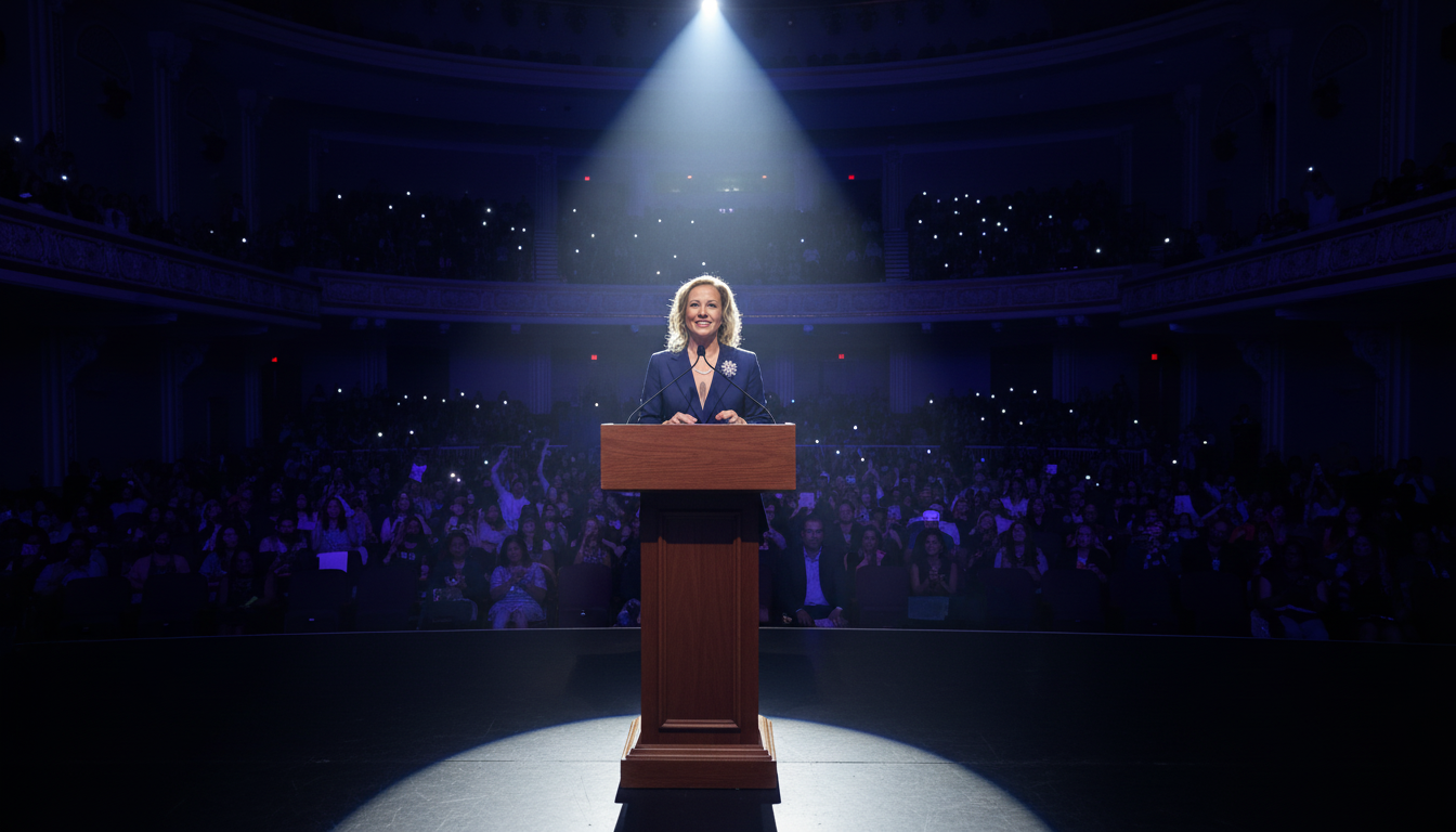 Krystalore Crews speaking at event