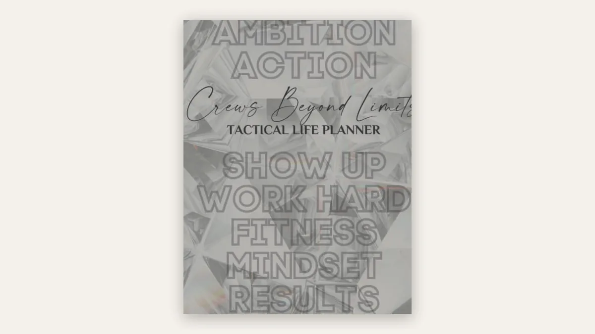 Cover of Crews Beyond Limits Tactical Life Planner by Krystalore Crews