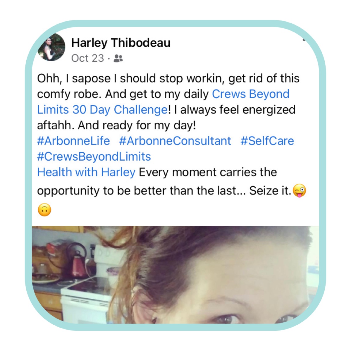 Facebook challenge testimonial